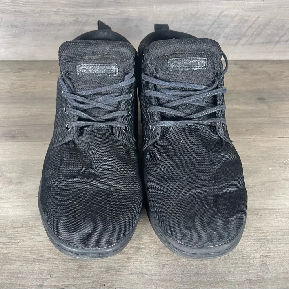 Dr Martens Doc Men’s 9 Black Canvas Belmont 5 Eye Boot Ankle Chukka Casual Shoes